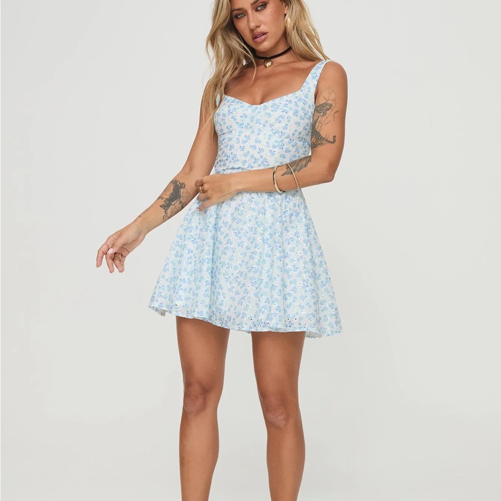 Gozette Broderie Anglaise Mini Sundress